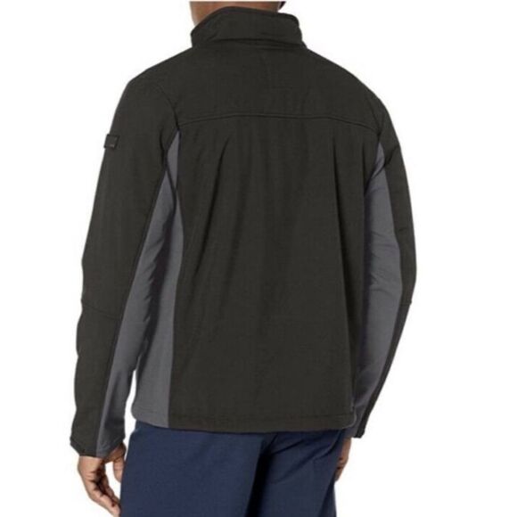 TUMI Soft Shell Fleece Lined Jacket Black Gray - Picture 10 of 10